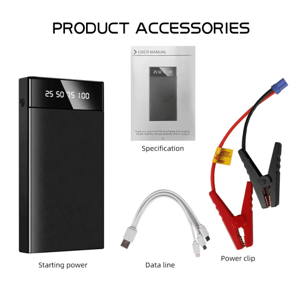 10000mAh Car Battery Booster 12V 400A Jump Starter Pack USB Charger Power Bank