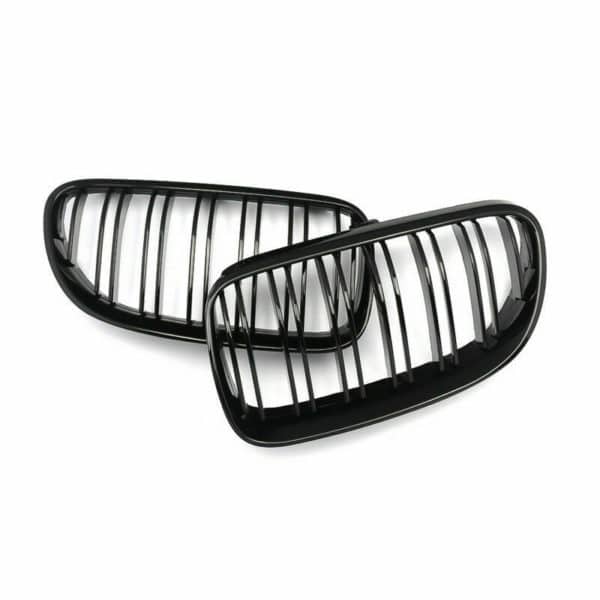 BMW E92 E93 3 Series LCI Facelift 2010-13 Gloss Black Dual Slat Kidney Grille