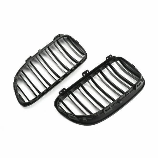 BMW E92 E93 3 Series LCI Facelift 2010-13 Gloss Black Dual Slat Kidney Grille