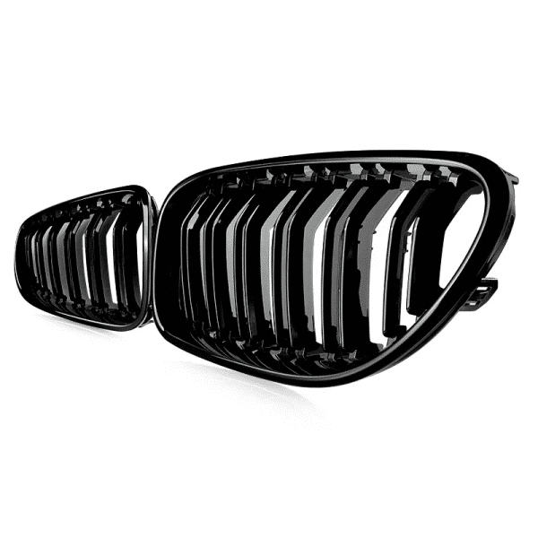 BMW F06 F12 F13 6 Series (2011-18) M6 Style Dual Slat Gloss Black Kidney Grille