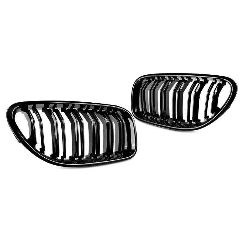 BMW F06 F12 F13 6 Series (2011-18) M6 Style Dual Slat Gloss Black Kidney Grille