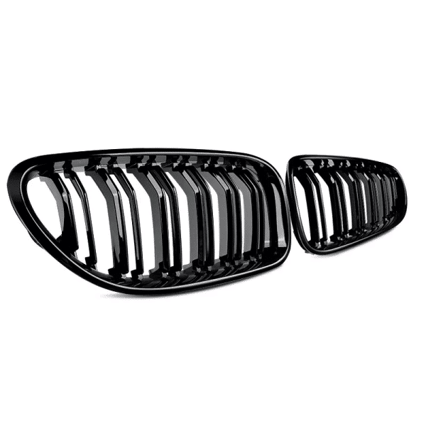 BMW F06 F12 F13 6 Series (2011-18) M6 Style Dual Slat Gloss Black Kidney Grille