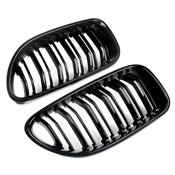 BMW F06 F12 F13 6 Series (2011-18) M6 Style Dual Slat Gloss Black Kidney Grille