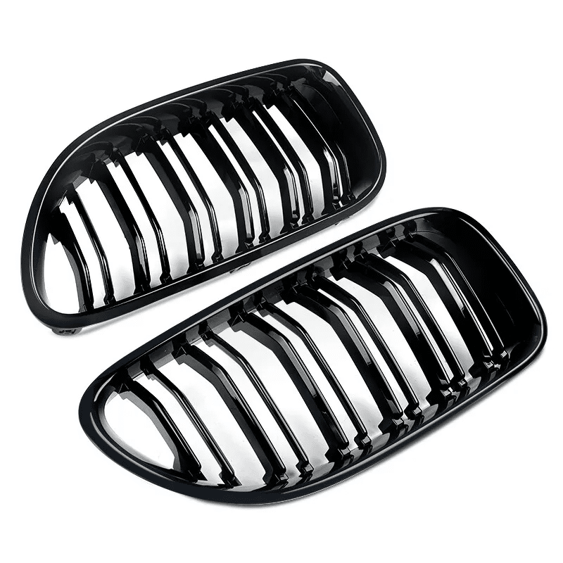 BMW F06 F12 F13 6 Series (2011-18) M6 Style Dual Slat Gloss Black Kidney Grille