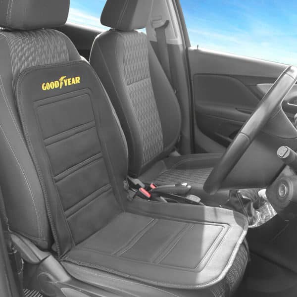 Goodyear Heated Car Seat Cushion 12V Universal Fitment Luxury Winter Heater