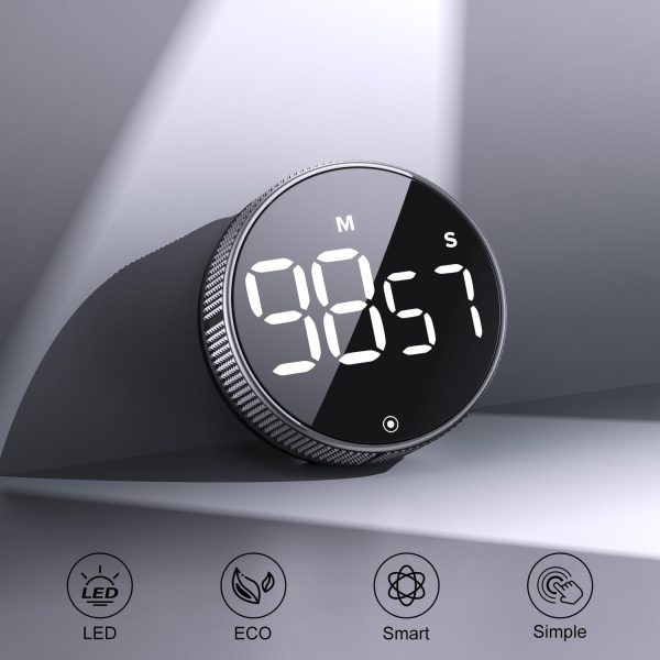 LED Digital Countdown Timer Productivity Stopwatch Fitness Cooking Alarm Clock