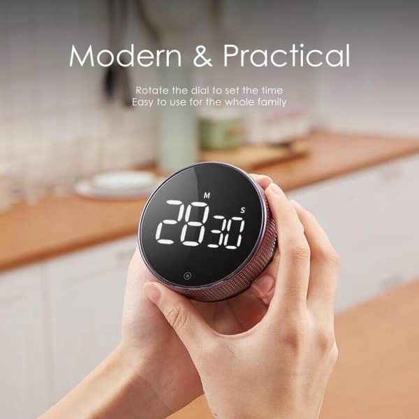 LED Digital Countdown Timer Productivity Stopwatch Fitness Cooking Alarm Clock