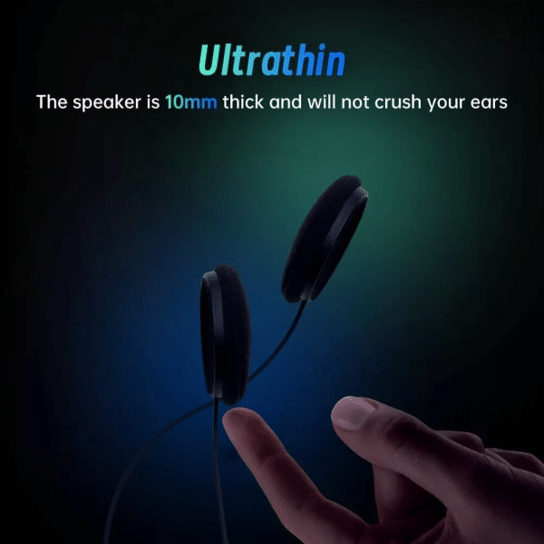 Wireless Motorcycle Bluetooth 5.3 Helmet Headset Motorbike Call Headphone + Mic